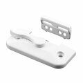 Prime-Line Window Sash Lock 2-1/4 H/C w/Keeper Die White w/Screws F 2899